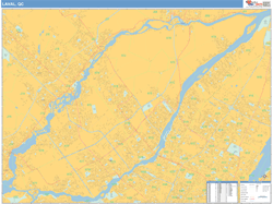 Laval Wall Map Basic Style 2025