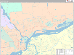 Gatineau Wall Map Premium Style 2024