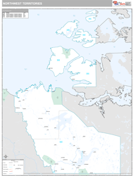 Northwest Territories Wall Map Premium Style 2025