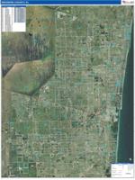 Broward , Fl Wall Map