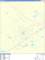 Auburn Wall Map Zip Code