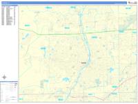 Aurora Wall Map Zip Code