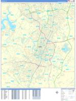 Austin Wall Map Zip Code