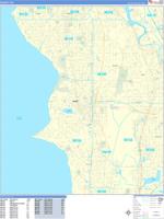 Burien Wall Map Zip Code