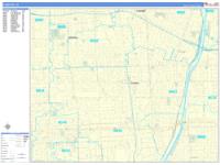 Compton Wall Map Zip Code