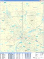 Dayton Wall Map Zip Code