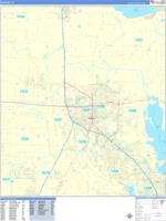 Denton Wall Map Zip Code