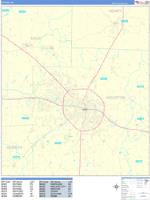 Dothan Wall Map Zip Code