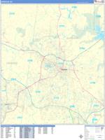 Durham Wall Map Zip Code