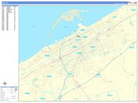 Erie Wall Map Zip Code