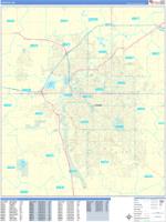 Lincoln Wall Map Zip Code