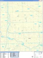 Livonia Wall Map Zip Code