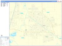 Manteca Wall Map Zip Code