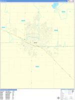 Merced Wall Map Zip Code