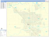 Modesto Wall Map Zip Code
