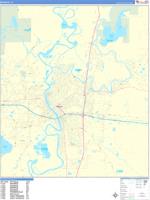 Monroe Wall Map Zip Code