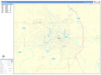 Muncie Wall Map Zip Code