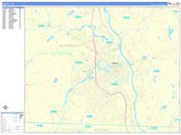 Nashua Wall Map Zip Code