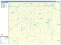 Parma Wall Map Zip Code