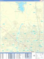 Peoria Wall Map Zip Code
