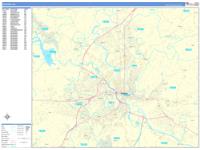 Reading Wall Map Zip Code