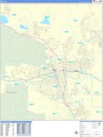 Reno Wall Map Zip Code