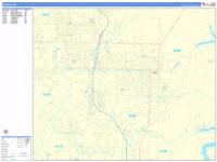 Rogers Wall Map Zip Code