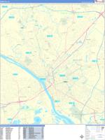Trenton Wall Map Zip Code