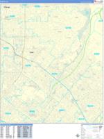 Tustin Wall Map Zip Code