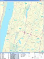Yonkers Wall Map Zip Code