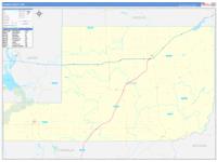 Adams, Wa Carrier Route Wall Map