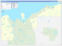 Alger, Mi Wall Map Zip Code