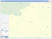 Amite, Ms Carrier Route Wall Map