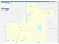 Atoka, Ok Wall Map Zip Code