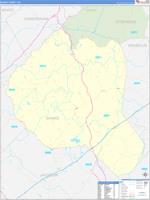 Banks, Ga Wall Map Zip Code