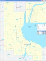 Bay, Mi Wall Map Zip Code