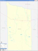 Brown, Ne Wall Map Zip Code