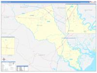 Bryan, Ga Carrier Route Wall Map