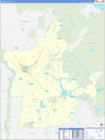 Butte, Ca Wall Map