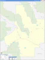 Butte, Id Wall Map Zip Code