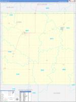 Cass, Ia Wall Map Zip Code