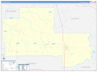 Clay, Ms Carrier Route Wall Map