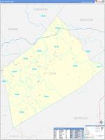 Clay, Wv Wall Map Zip Code