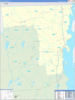 Clinton, Ny Carrier Route Wall Map