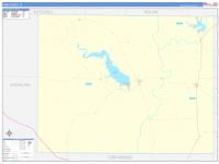 Coke, Tx Wall Map