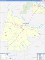 Cole, Mo Wall Map Zip Code