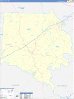 Davie, Nc Wall Map Zip Code