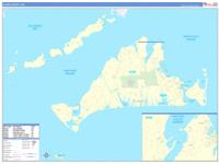 Dukes, Ma Wall Map