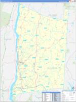 Dutchess, Ny Carrier Route Wall Map