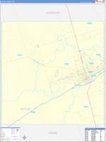 Ector, Tx Carrier Route Wall Map